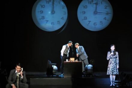 Na fotografiji: Saša Tabaković, Igor Samobor, Zvone Hribar in Saša Pavček Foto: Peter Uhan