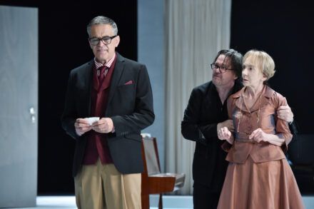 Anton Pavlovich Chekhov: Uncle Vanya / Igor Samobor, Branko Šturbej and Silva Čušin. Photo by Peter Uhan.