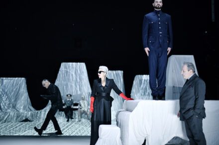 Igor Samobor, Nataša Barbara Gračner, Domen Novak in Bojan Emeršič Foto: Peter Uhan