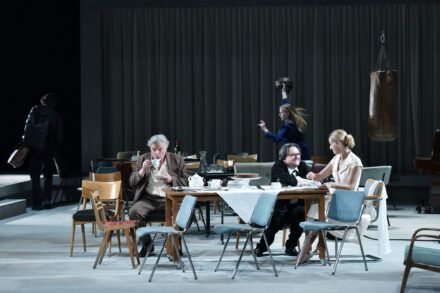 Valter Dragan, Maruša Majer, Branko Šturbej and Maša Derganc. Photo by Peter Uhan.