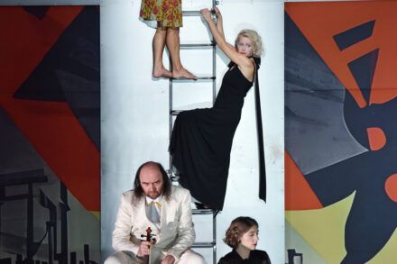 Maša Derganc, Polona Juh, Matija Rozman and Eva Jesenovec. Photo by Peter Uhan.