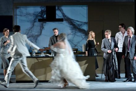 Tina Vrbnjak, Nejc Cijan Garlatti, Rok Vihar, Ana Pavlin, Saša Mihelčič, Gregor Baković, Jure Henigman and Valter Dragan. Photo by Peter Uhan.